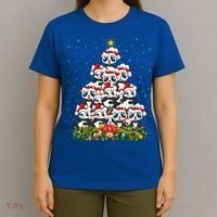 Panda Xmas Tree Lighting Santa Panda Christmas Gift T-Shirt thumb 4