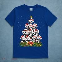 Panda Xmas Tree Lighting Santa Panda Christmas Gift T-Shirt thumb 5