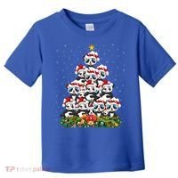 Panda Xmas Tree Lighting Santa Panda Christmas Gift Toddler T-Shirt thumb 0