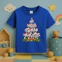Panda Xmas Tree Lighting Santa Panda Christmas Gift Toddler T-Shirt thumb 3
