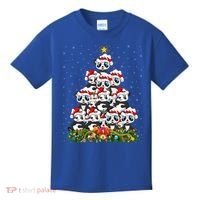Panda Xmas Tree Lighting Santa Panda Christmas Gift Kids T-Shirt thumb 0