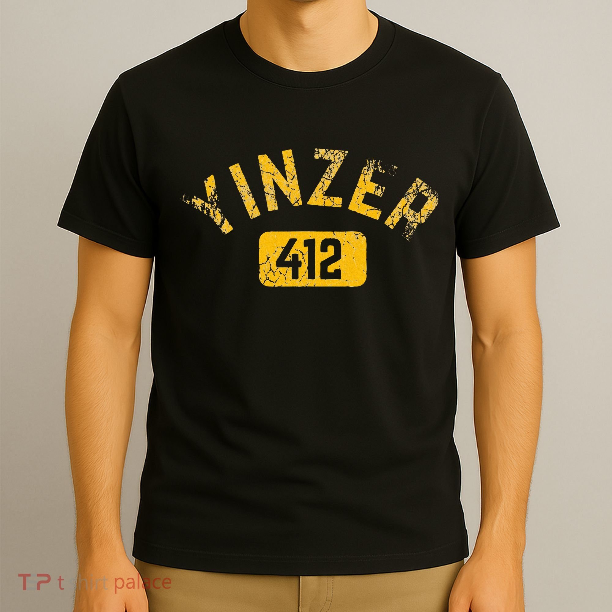 Pittsburgh Yinzer 412 Sl City Pennsylvania Funny Vintage T-Shirt