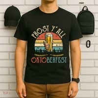 Prost Y All Oktoberfest Vintage Drinking Beer Team T-Shirt thumb 6