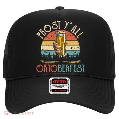Prost Y All Oktoberfest Vintage Drinking Beer Team Hat