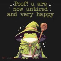 Poof! You Are Now Untired And Very Happy Wizard Frog Women's Hoodie thumb 2