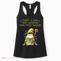 Poof! You Are Now Untired And Very Happy Wizard Frog Women's Tank Top thumb 0
