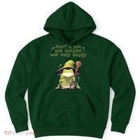 Poof! You Are Now Untired And Very Happy Wizard Frog Hoodie thumb 0