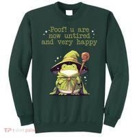 Poof! You Are Now Untired And Very Happy Wizard Frog Sweatshirt thumb 0