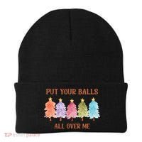 Put Your Balls All Over Me Funny Offensive Xmas Beanie thumb 0
