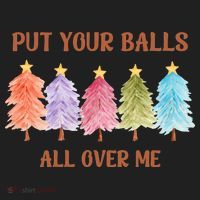 Put Your Balls All Over Me Funny Offensive Xmas Beanie thumb 2