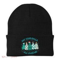 Put Your Balls All Over Me Christmas Sweater Ugly Beanie thumb 0