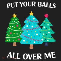 Put Your Balls All Over Me Christmas Tree Hat thumb 2