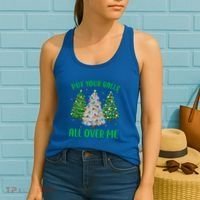 Put Your Balls All Over Me Funny Christmas Tree Holidays Gift Women's Tank Top thumb 2