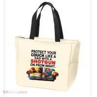 Protect Your Couch Like A Dad On Prom Night Funny Humor Meme Tote Bag thumb 3