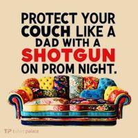 Protect Your Couch Like A Dad On Prom Night Funny Humor Meme Tote Bag thumb 4