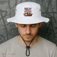 Protect Your Couch Like A Dad On Prom Night Funny Humor Meme Bucket Hat thumb 2