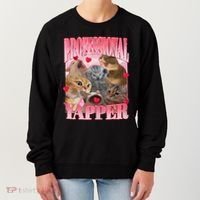 Professional Yapper Cat Funny Oddly Specific Dank Meme Women's Sweatshirt thumb 0