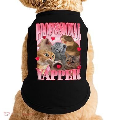 Professional Yapper Cat Funny Oddly Specific Dank Meme Doggie Tank