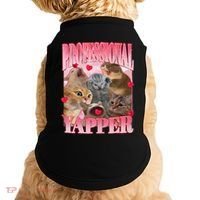 Professional Yapper Cat Funny Oddly Specific Dank Meme Doggie Tank thumb 0