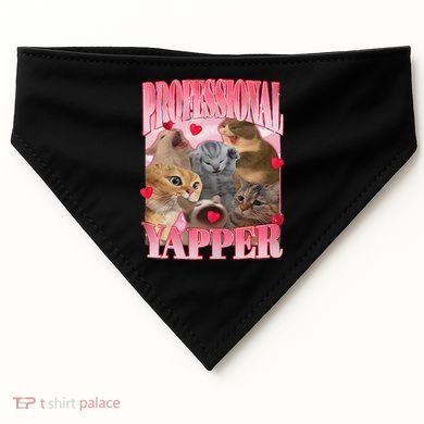 Professional Yapper Cat Funny Oddly Specific Dank Meme USA-Made Doggie Bandana