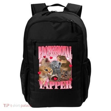 Professional Yapper Cat Funny Oddly Specific Dank Meme Backpack