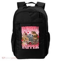 Professional Yapper Cat Funny Oddly Specific Dank Meme Backpack thumb 0
