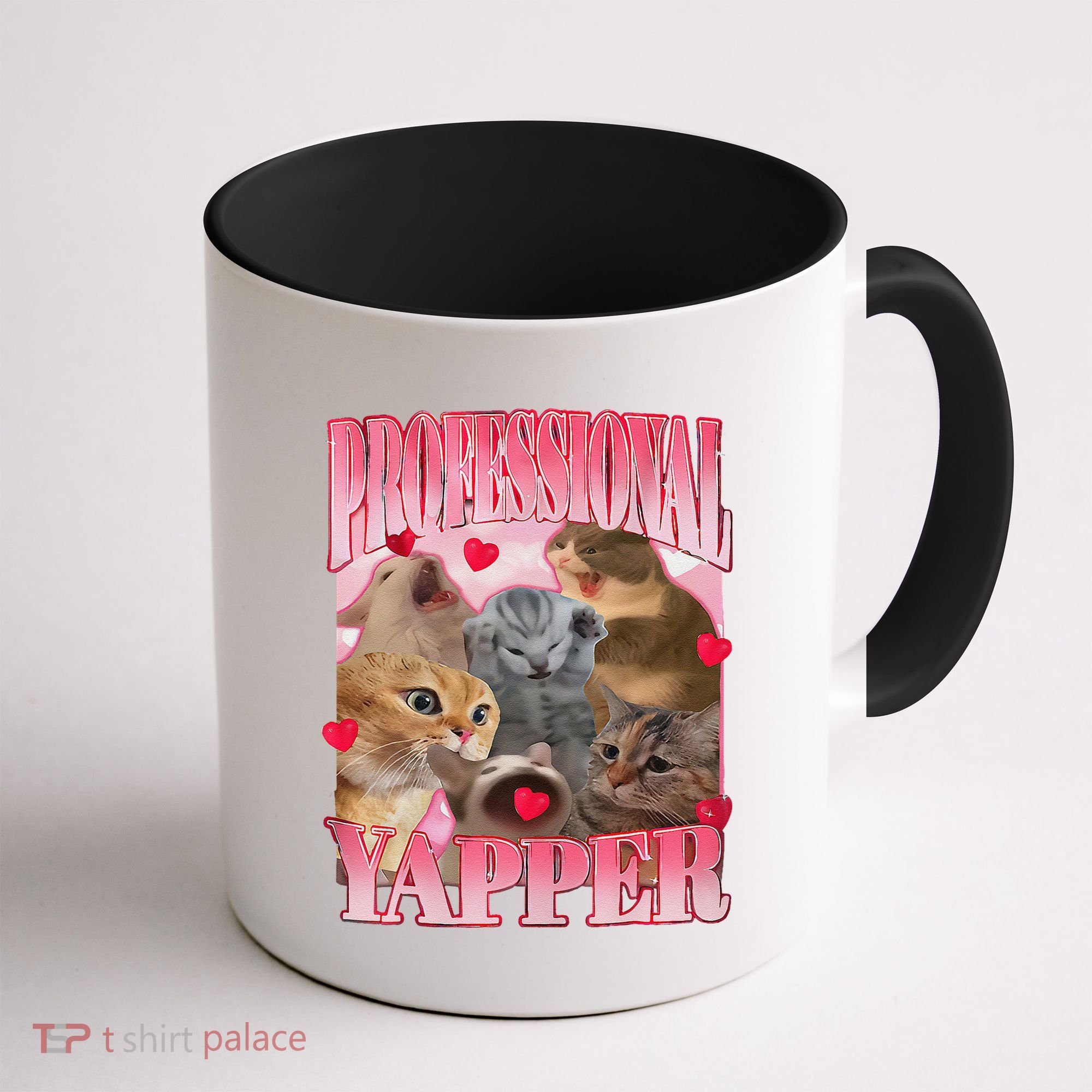 Professional Yapper Cat Funny Oddly Specific Dank Meme Coffee Mug
