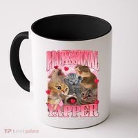 Professional Yapper Cat Funny Oddly Specific Dank Meme Coffee Mug thumb 0