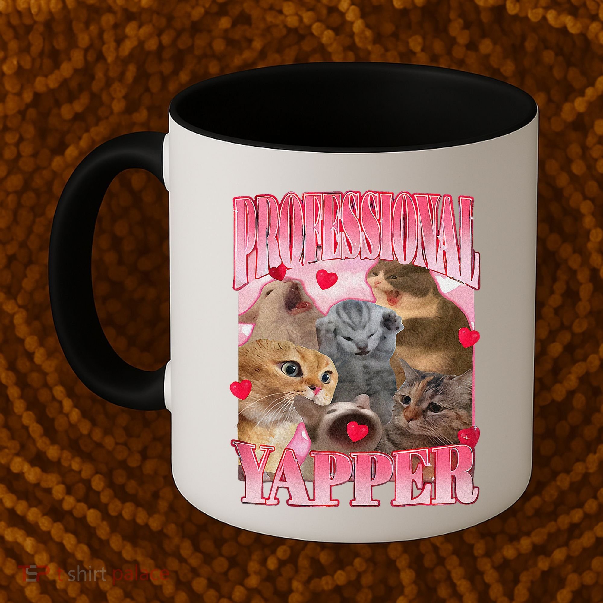 Professional Yapper Cat Funny Oddly Specific Dank Meme Coffee Mug