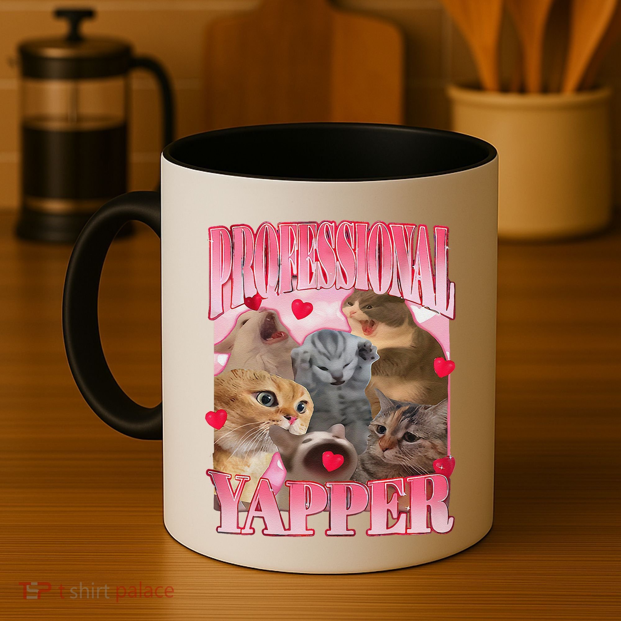 Professional Yapper Cat Funny Oddly Specific Dank Meme Coffee Mug