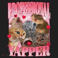 Professional Yapper Cat Funny Oddly Specific Dank Meme Beanie thumb 2