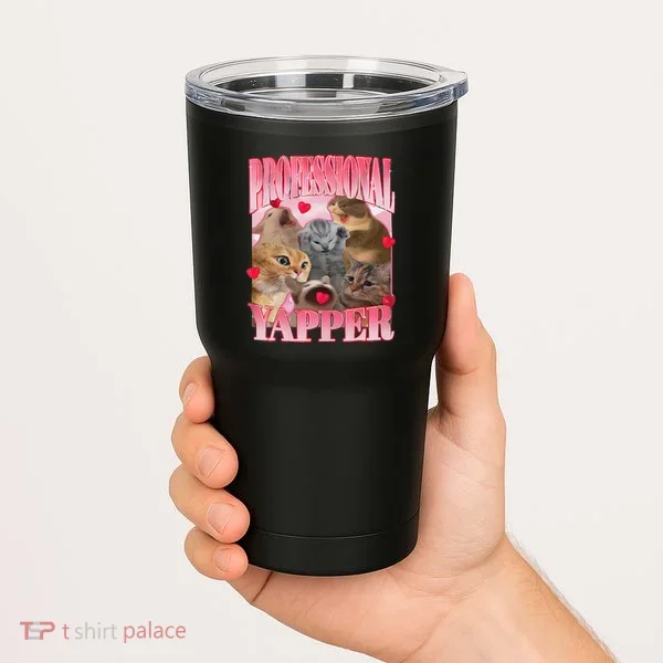 Professional Yapper Cat Funny Oddly Specific Dank Meme Tumbler