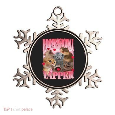Professional Yapper Cat Funny Oddly Specific Dank Meme Ornament