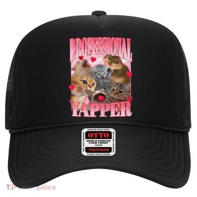 Professional Yapper Cat Funny Oddly Specific Dank Meme Hat