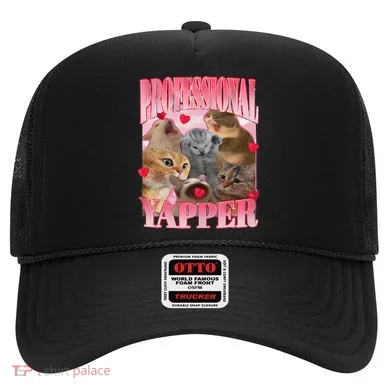 Professional Yapper Cat Funny Oddly Specific Dank Meme Hat