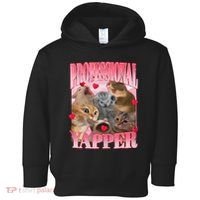 Professional Yapper Cat Funny Oddly Specific Dank Meme Toddler Hoodie thumb 0