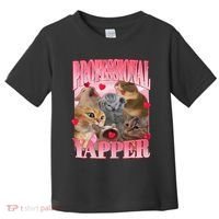 Professional Yapper Cat Funny Oddly Specific Dank Meme Toddler T-Shirt thumb 0