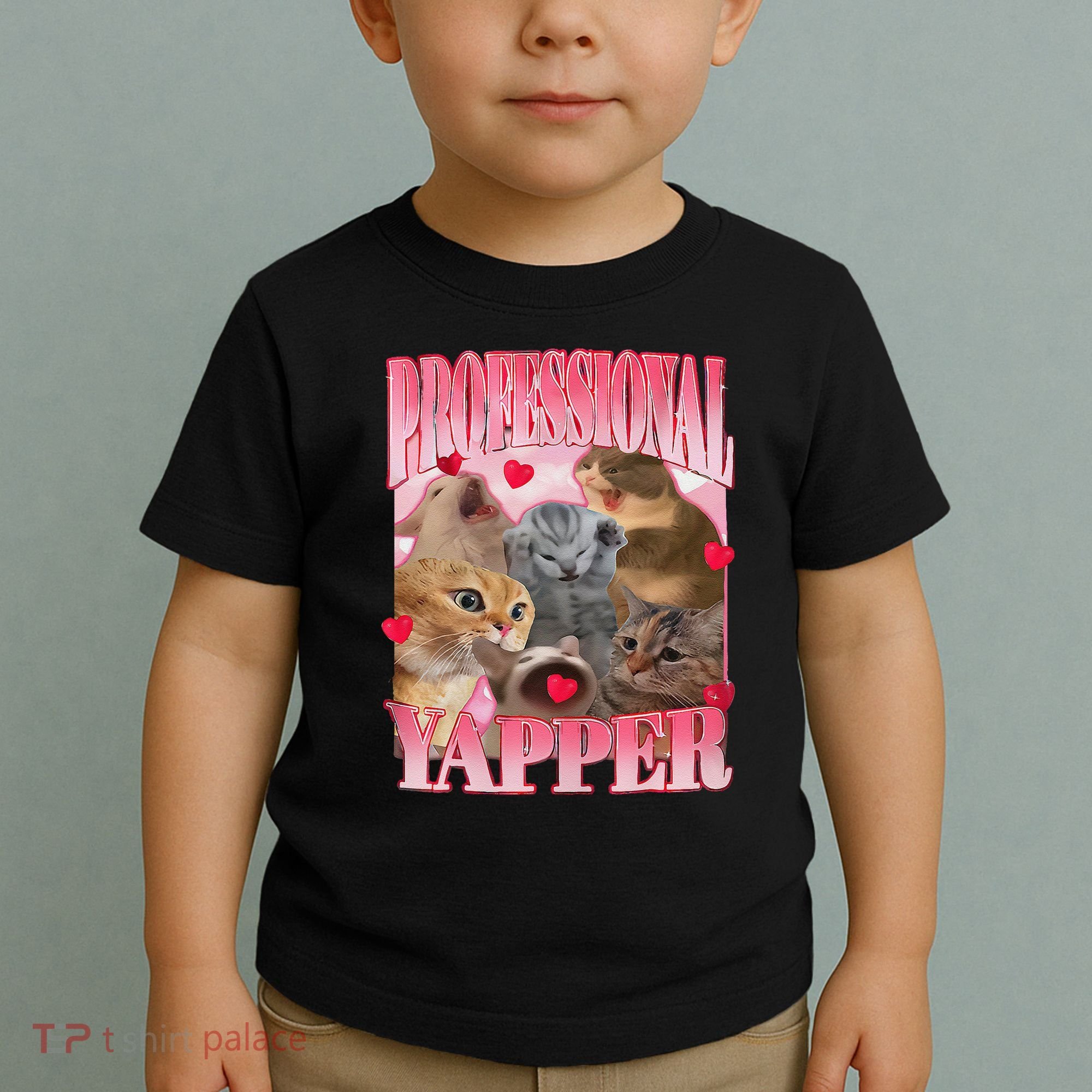 Professional Yapper Cat Funny Oddly Specific Dank Meme Toddler T-Shirt