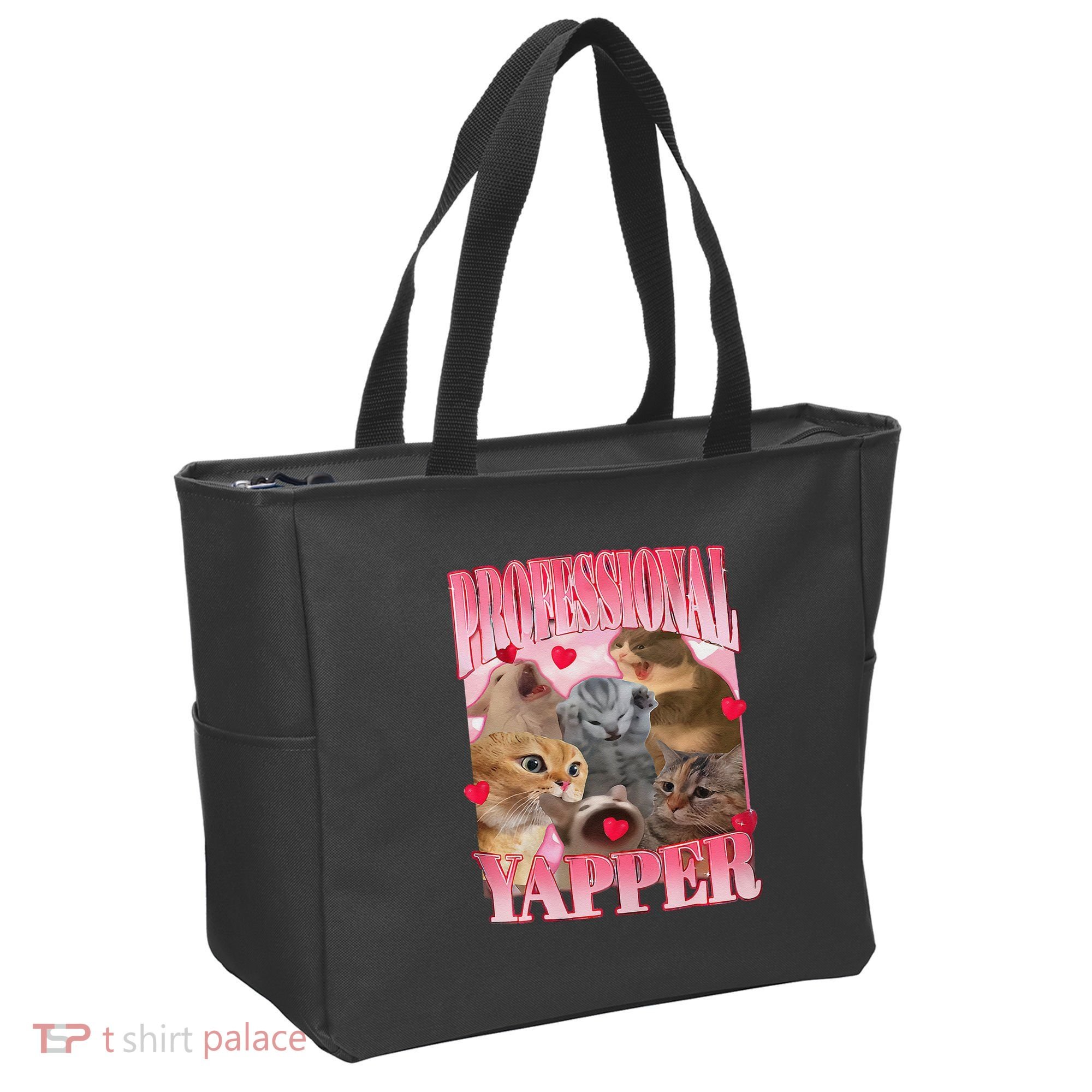 Professional Yapper Cat Funny Oddly Specific Dank Meme Tote Bag