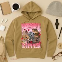 Professional Yapper Cat Funny Oddly Specific Dank Meme Hoodie thumb 3