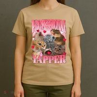 Professional Yapper Cat Funny Oddly Specific Dank Meme T-Shirt thumb 4
