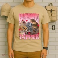 Professional Yapper Cat Funny Oddly Specific Dank Meme T-Shirt thumb 6