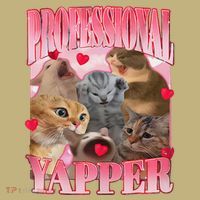 Professional Yapper Cat Funny Oddly Specific Dank Meme Button thumb 1