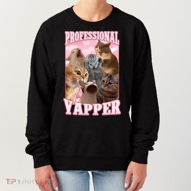 Professional Yapper Cat Meme Goofy Ahh Ironic Cat Women's Sweatshirt