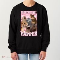 Professional Yapper Cat Meme Goofy Ahh Ironic Cat Women's Sweatshirt thumb 0