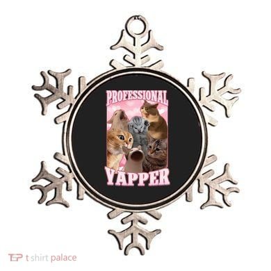 Professional Yapper Cat Meme Goofy Ahh Ironic Cat Ornament