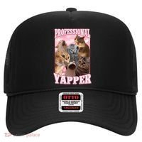 Professional Yapper Cat Meme Goofy Ahh Ironic Cat Hat thumb 0