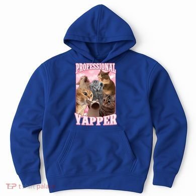 Professional Yapper Cat Meme Goofy Ahh Ironic Cat Hoodie