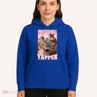 Professional Yapper Cat Meme Goofy Ahh Ironic Cat Hoodie thumb 5