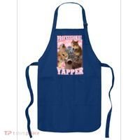 Professional Yapper Cat Meme Goofy Ahh Ironic Cat Apron thumb 0